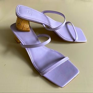 Marc Fisher LTD Brent Slide Sandal -Lavender Frost